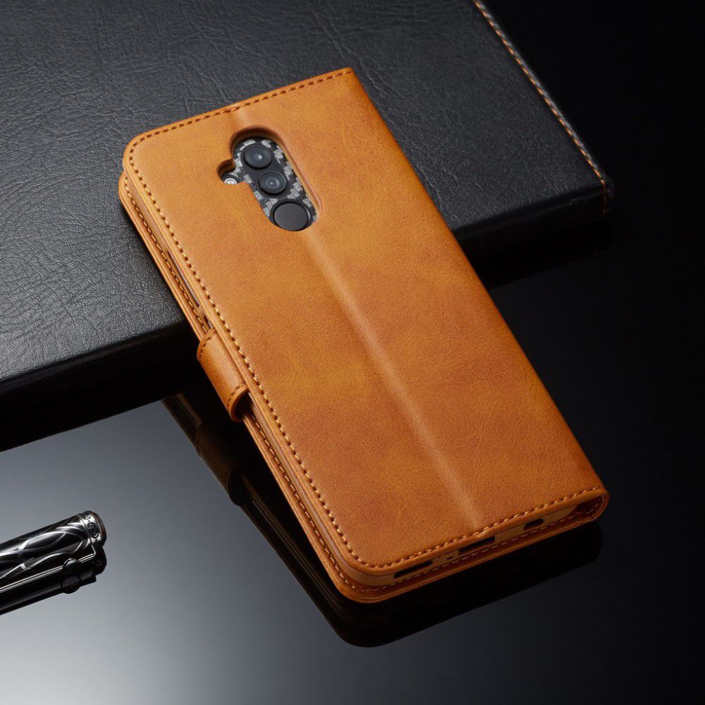 Huawei Mate 20 Lite Portemonnee Stand Bookcase Hoesje Bruin afbeelding 6