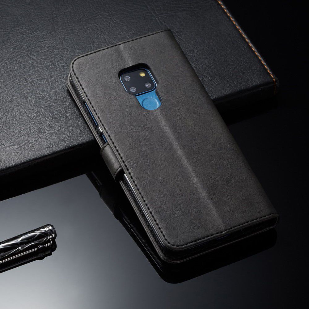 Huawei Mate 20 Stand Bookcase Portemonnee Hoesje Zwart afbeelding 6