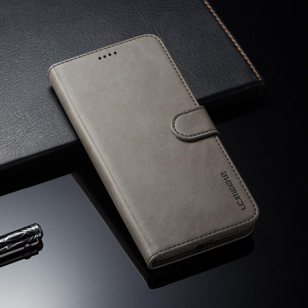 Huawei Mate 20 Stand Portemonnee Bookcase Hoesje Grijs afbeelding 4