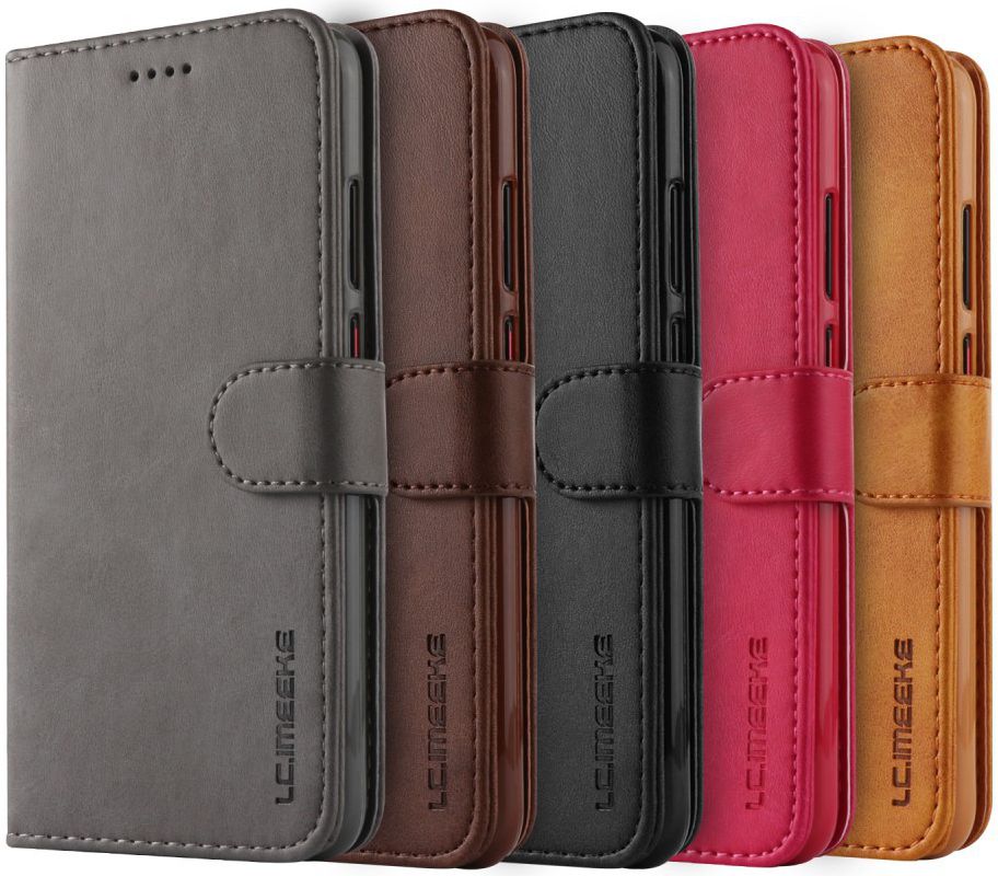 Huawei P20 Stand Portemonnee Bookcase Hoesje Zwart afbeelding 10
