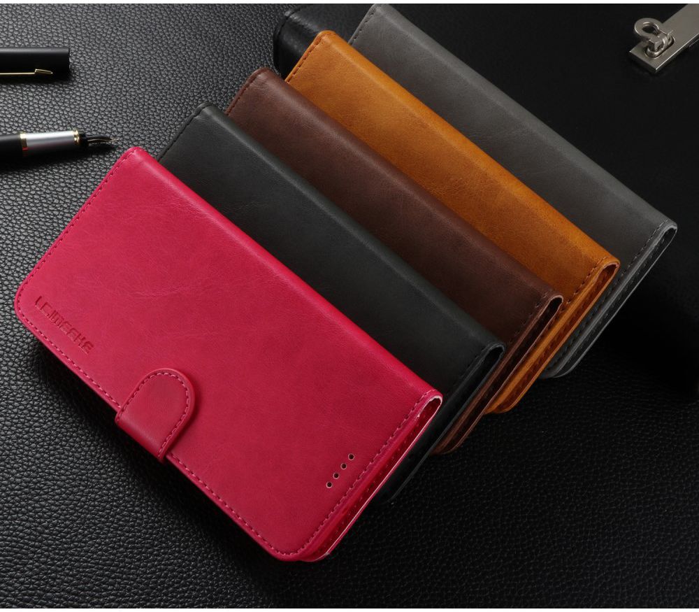 Huawei P20 Stand Portemonnee Bookcase Hoesje Zwart afbeelding 11