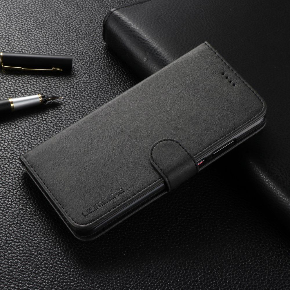 Huawei P20 Stand Portemonnee Bookcase Hoesje Zwart afbeelding 8
