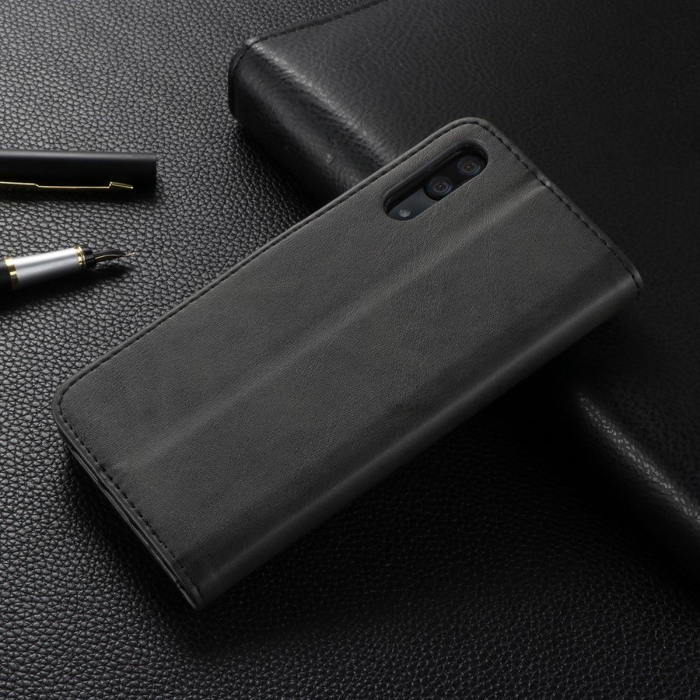 Huawei P20 Stand Portemonnee Bookcase Hoesje Zwart afbeelding 9