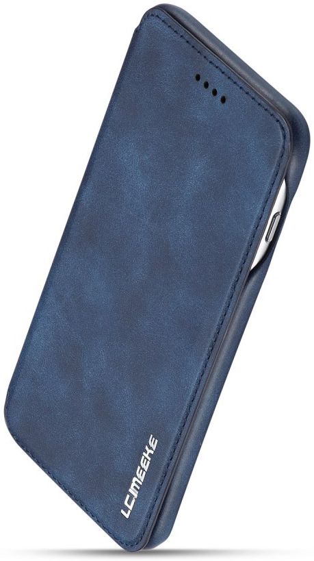 Apple iPhone 6/6s Retro Style Bookcase Hoesje met Kaarthouder Blauw afbeelding 7