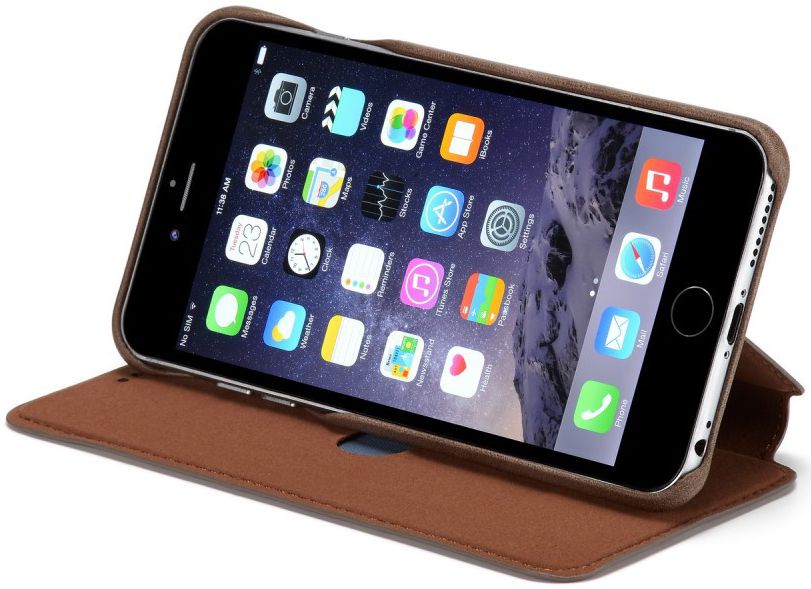 Apple iPhone 6/6s Retro Style Hoesje Kaarthouder met Kaarthouder Bruin afbeelding 5