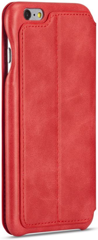 Apple iPhone 6/6s Retro Style Bookcase Hoesje Kaarthouder Rood afbeelding 11