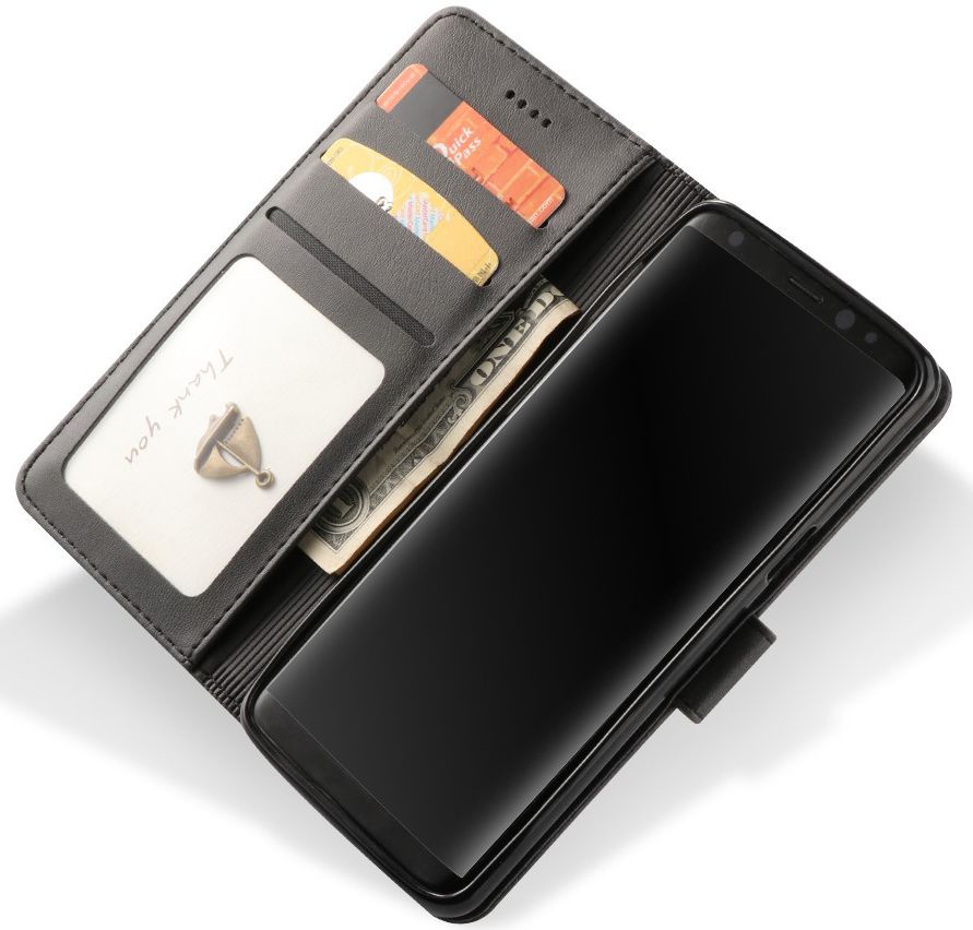Samsung Galaxy S9 Book Case Portemonnee Hoesje Zwart afbeelding 2