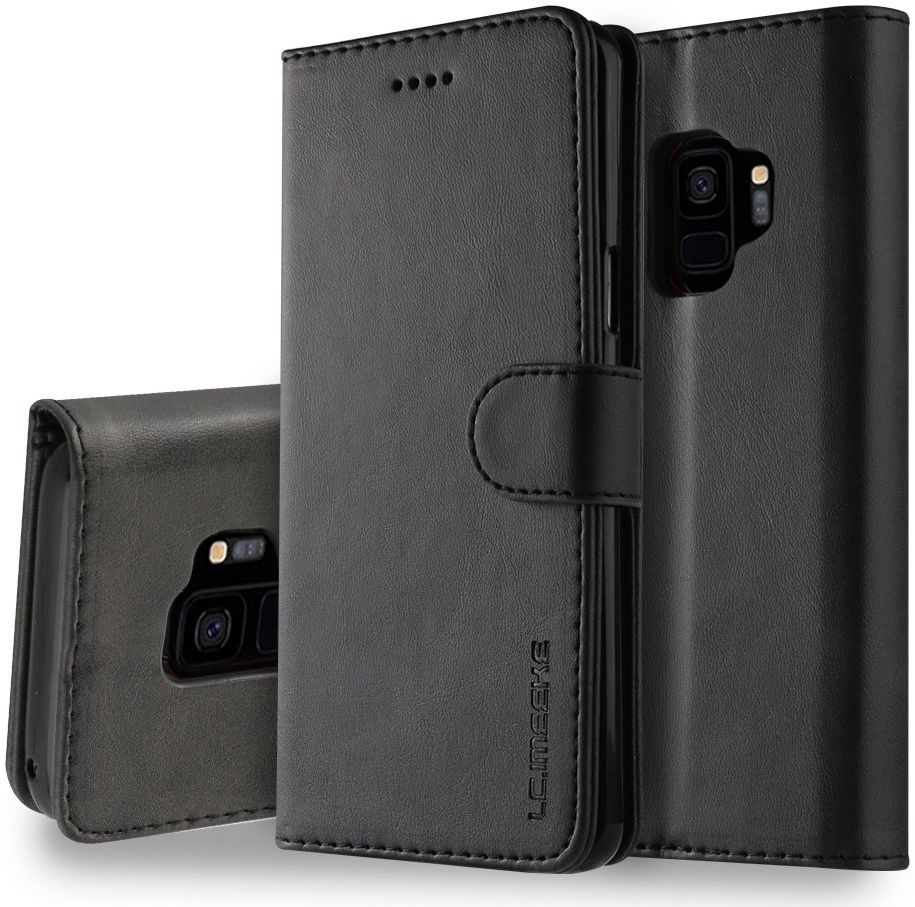 Samsung Galaxy S9 Book Case Portemonnee Hoesje Zwart afbeelding 4