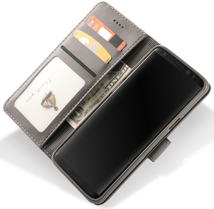vaak optie Verbazing Samsung Galaxy S9 Book Case Portemonnee Bookcase Hoesje Grijs | GSMpunt.nl