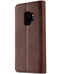 LC.IMEEKE Samsung Galaxy S9 Hoesje Portemonnee Book Case Bruin
