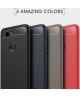 Xiaomi Mi 8 Lite Geborsteld TPU Hoesje Zwart