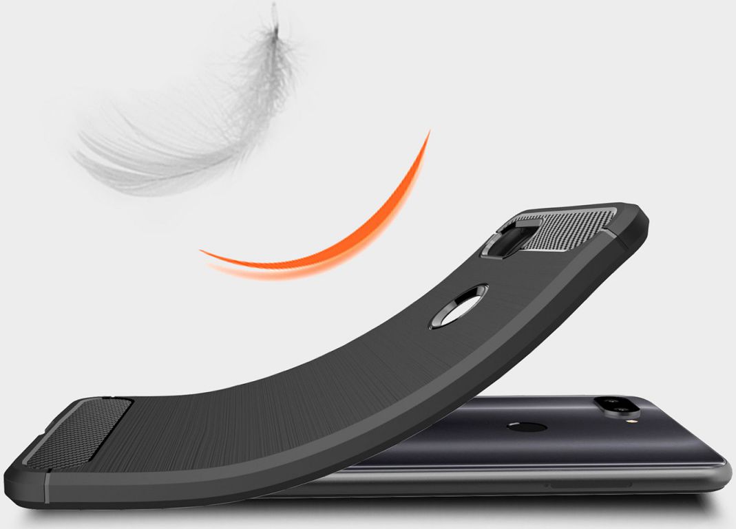 Xiaomi Mi 8 Lite Geborsteld TPU Hoesje Zwart afbeelding 9