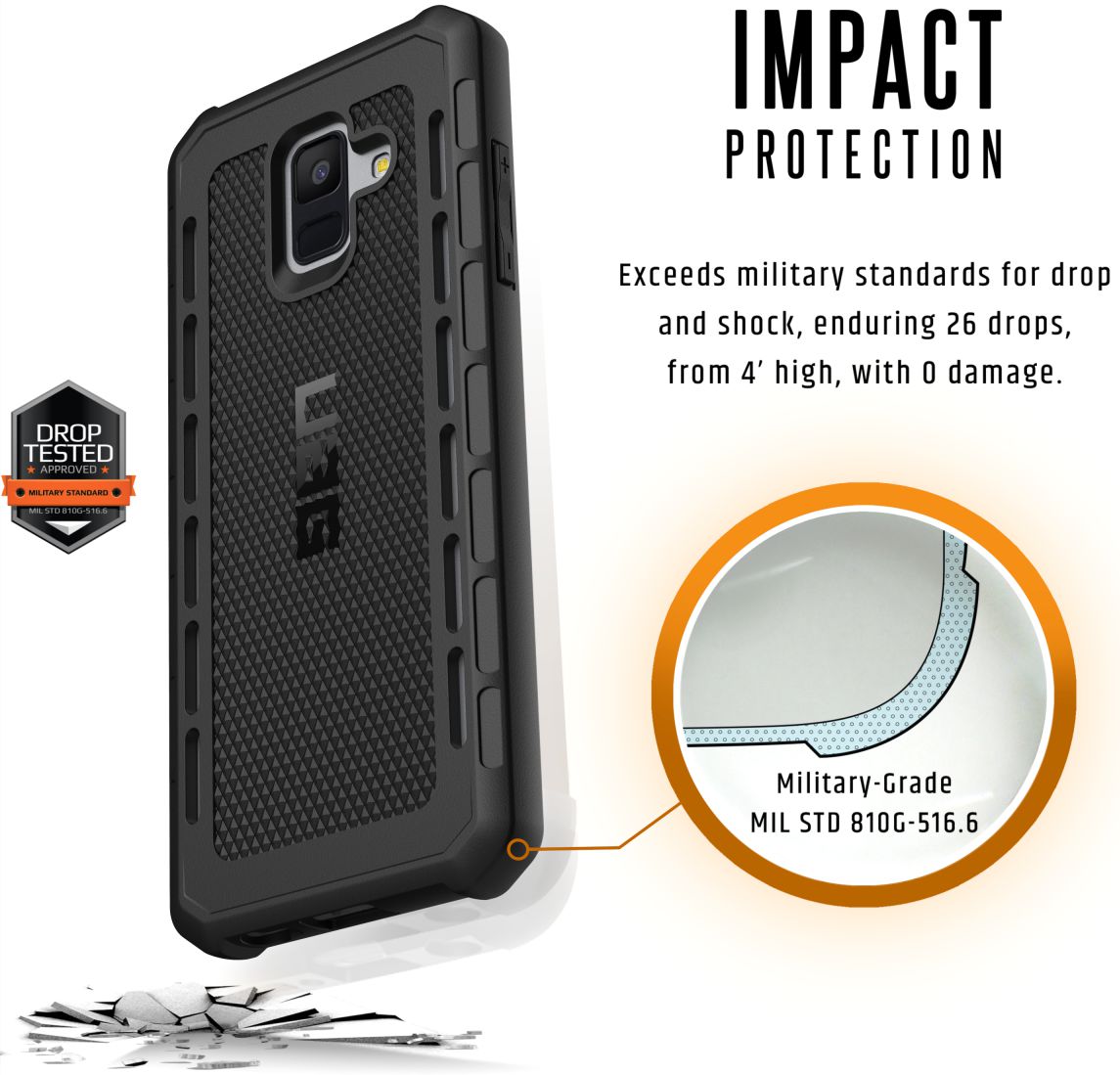 Urban Armor Gear Outback Case Samsung Galaxy A6 afbeelding 4