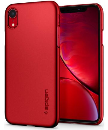 Spigen Thin Fit Case Apple iPhone XR Red Hoesjes