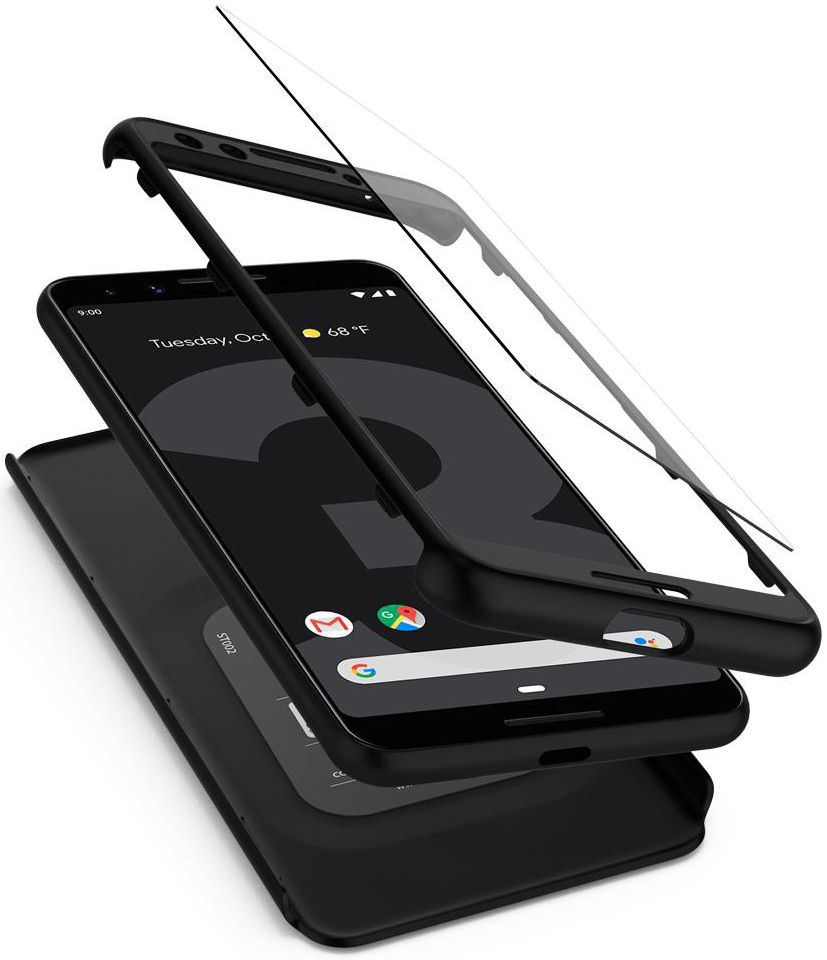 Spigen Thin Fit 360 Google Pixel 3 Zwart afbeelding 1