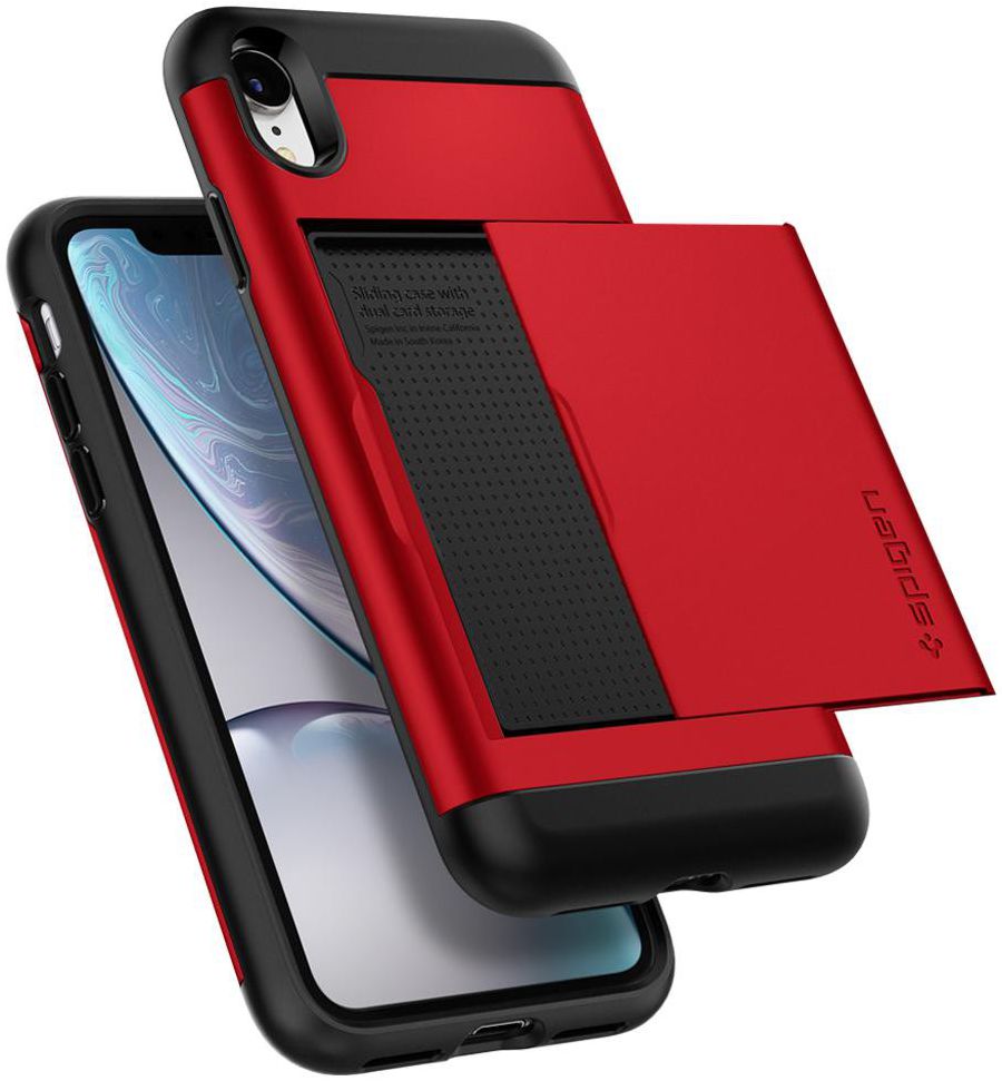 Spigen Slim Armor Hoesje Apple iPhone XR Red afbeelding 4