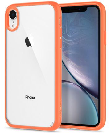 Spigen Ultra Hybrid Case Apple iPhone XR Coral Hoesjes