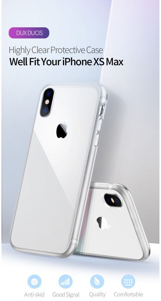 Dux Ducis Light series TPU Hoesje Apple iPhone XS Max Blauw afbeelding 6