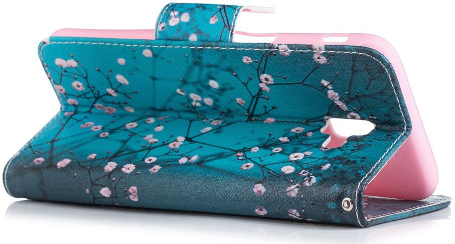 Samsung Galaxy J6 Plus Portemonnee Hoesje blossom afbeelding 3