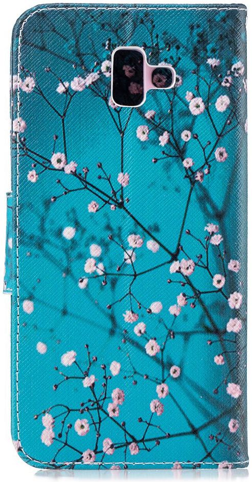Samsung Galaxy J6 Plus Portemonnee Hoesje blossom afbeelding 4