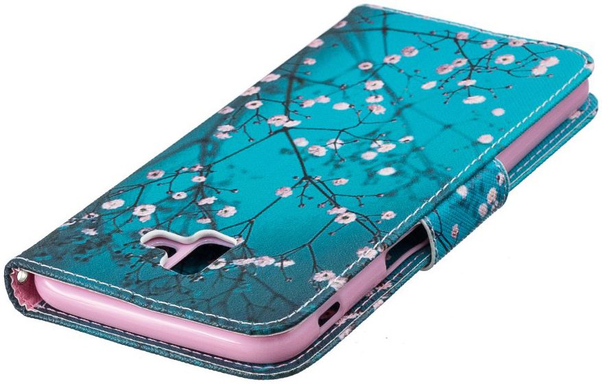 Samsung Galaxy J6 Plus Portemonnee Hoesje blossom afbeelding 6