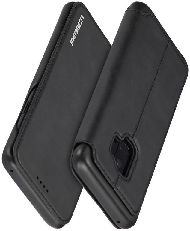 Samsung Galaxy S9 Retro Lederen Bookcase Hoesje met Kaarthouder Zwart afbeelding 3