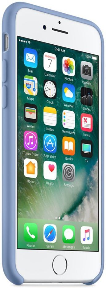Originele Apple iPhone 8 / 7 Silicone Case Azure afbeelding 2