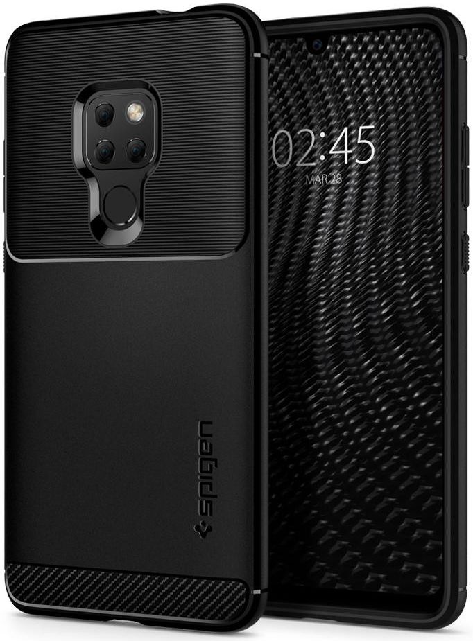 Spigen Rugged Armor Huawei Mate 20 Hoesje Zwart afbeelding 1