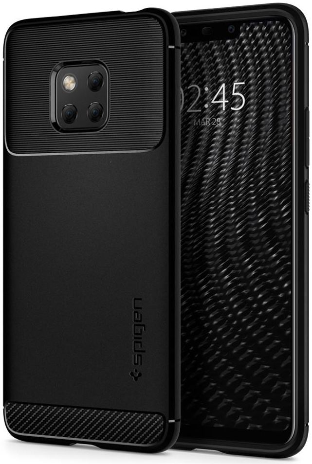 Spigen Rugged Armor Huawei Mate 20 Pro Hoesje Zwart afbeelding 1