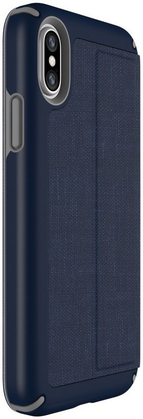 Speck Presidio Kunstleren Booklet Hoesje Apple iPhone XS Blauw afbeelding 8