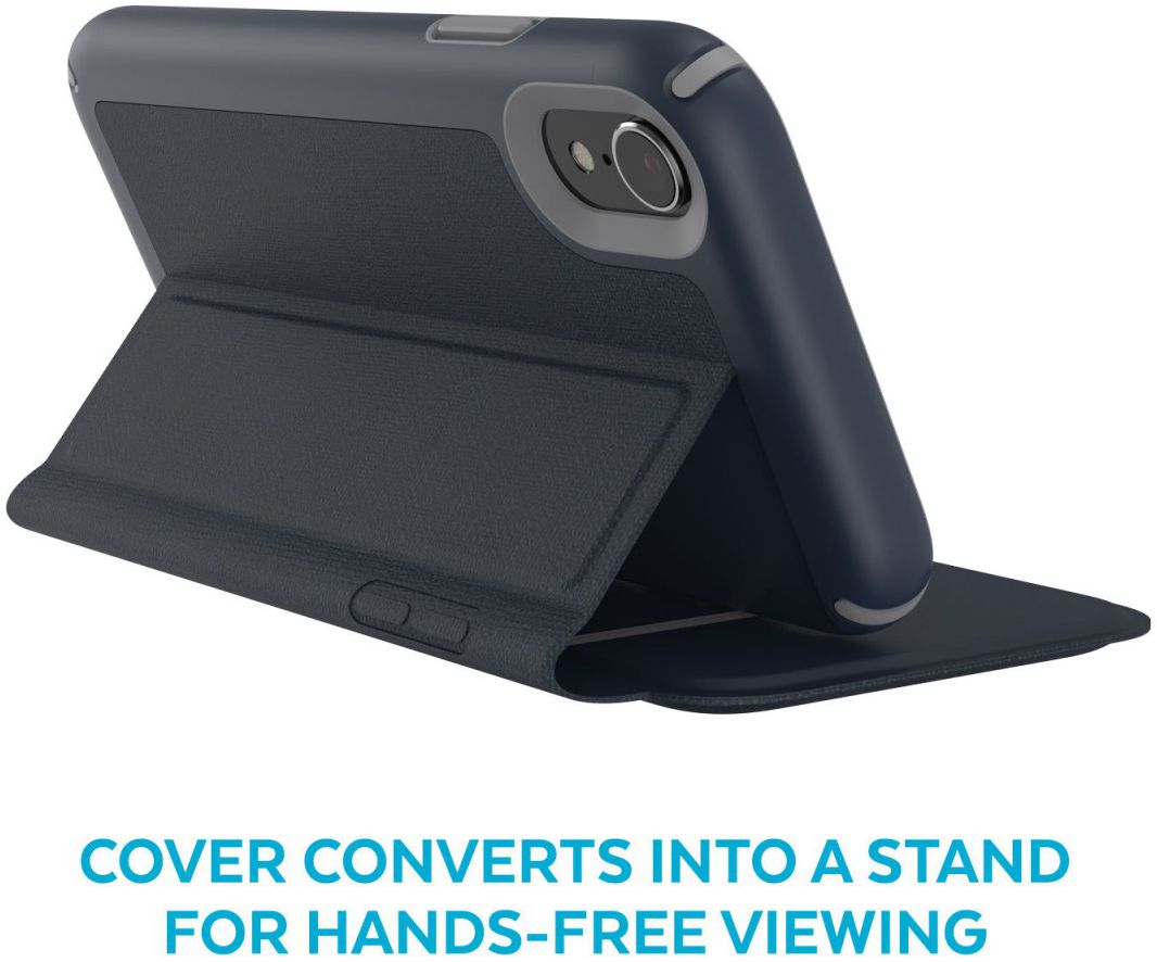 Speck Presidio Apple iPhone XR Leren Bookcase Zwart Pashouder afbeelding 6