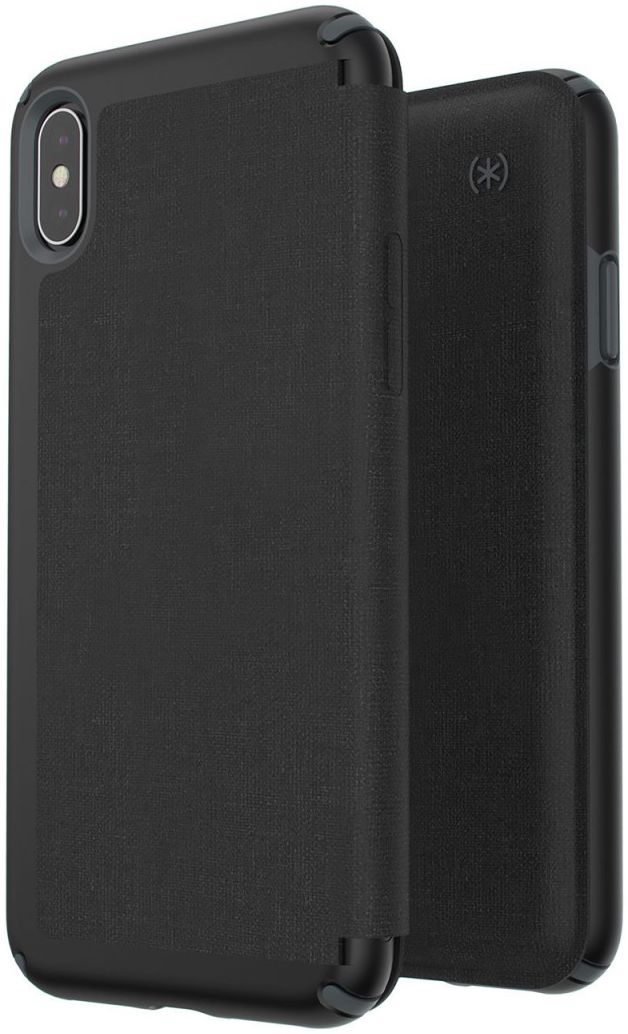 Speck Presidio Apple iPhone XS Max Leren Bookcase Zwart Pashouder afbeelding 1