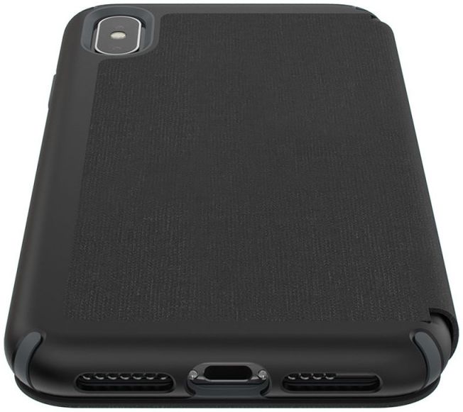 Speck Presidio Apple iPhone XS Max Leren Bookcase Zwart Pashouder afbeelding 5