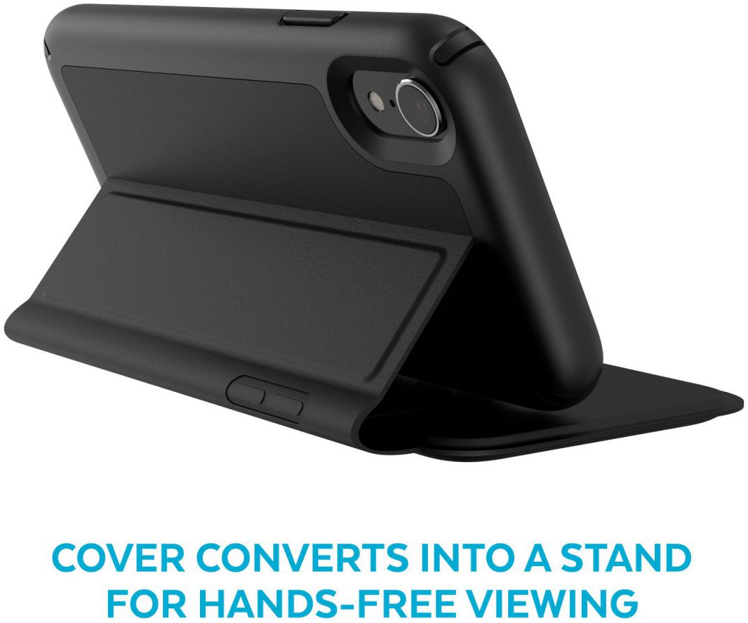 Speck Presidio Echt Leren Book Case Apple iPhone XR Hoesje Zwart afbeelding 2