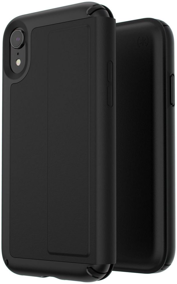 Speck Presidio Echt Leren Book Case Apple iPhone XR Hoesje Zwart afbeelding 6