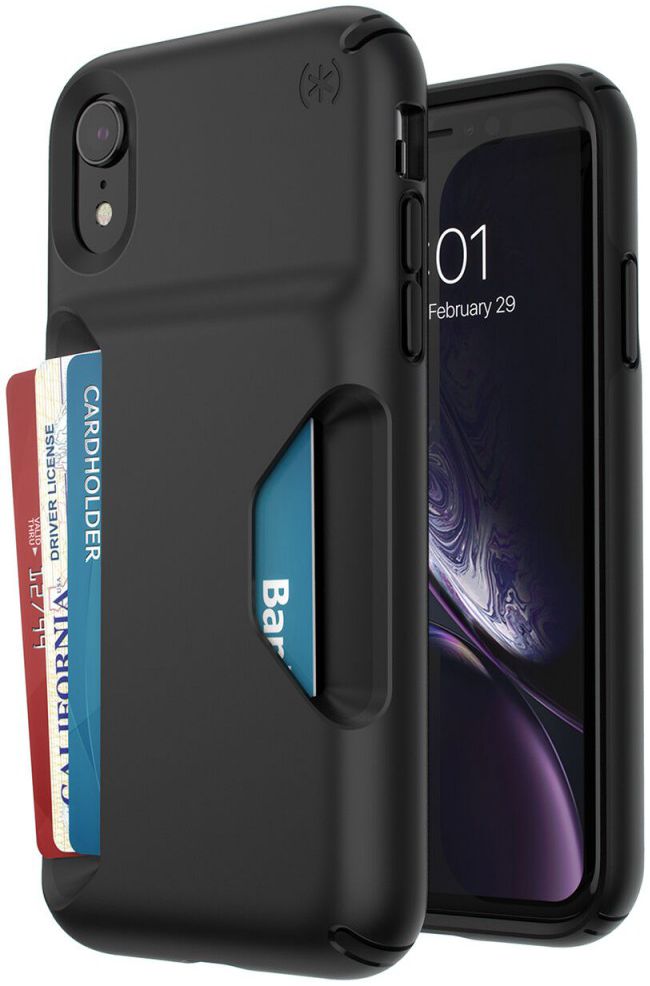 Speck Presidio Apple iPhone XR Hoesjer Zwart Wallet Shockproof afbeelding 1