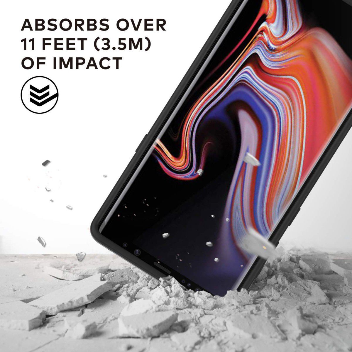 RhinoShield CrashGuard Samsung Galaxy Note 9 Bumper Hoesje Zwart afbeelding 5