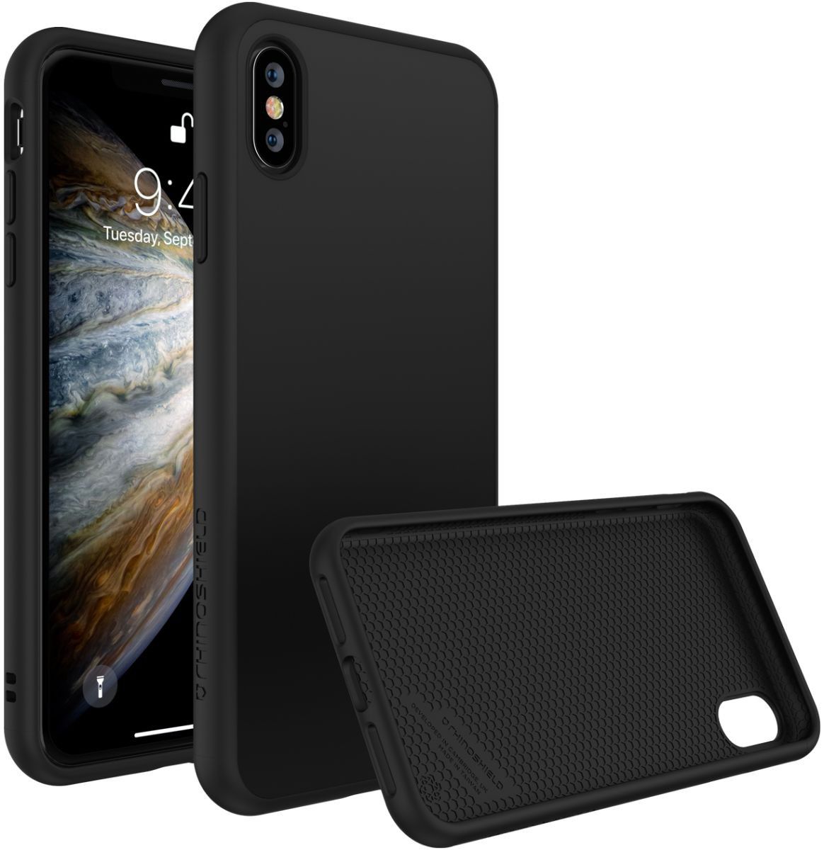 RhinoShield SolidSuit Classic iPhone X Hoesje Zwart afbeelding 1