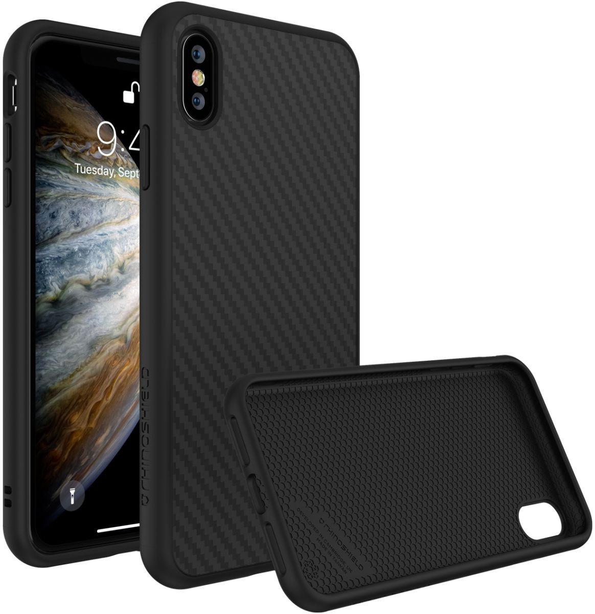 RhinoShield SolidSuit Carbon Fiber iPhone X Hoesje afbeelding 1