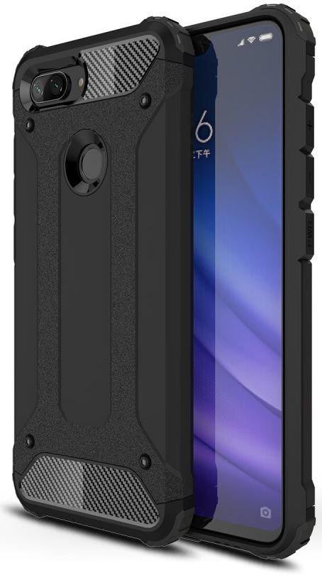 Xiaomi Mi 8 Lite Hybride Hoesje Zwart afbeelding 1