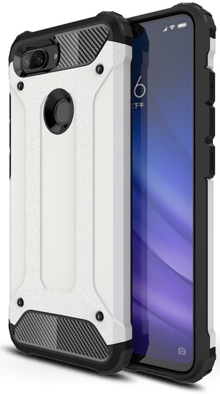 Xiaomi Mi 8 Lite Hybride Hoesje Wit afbeelding 1