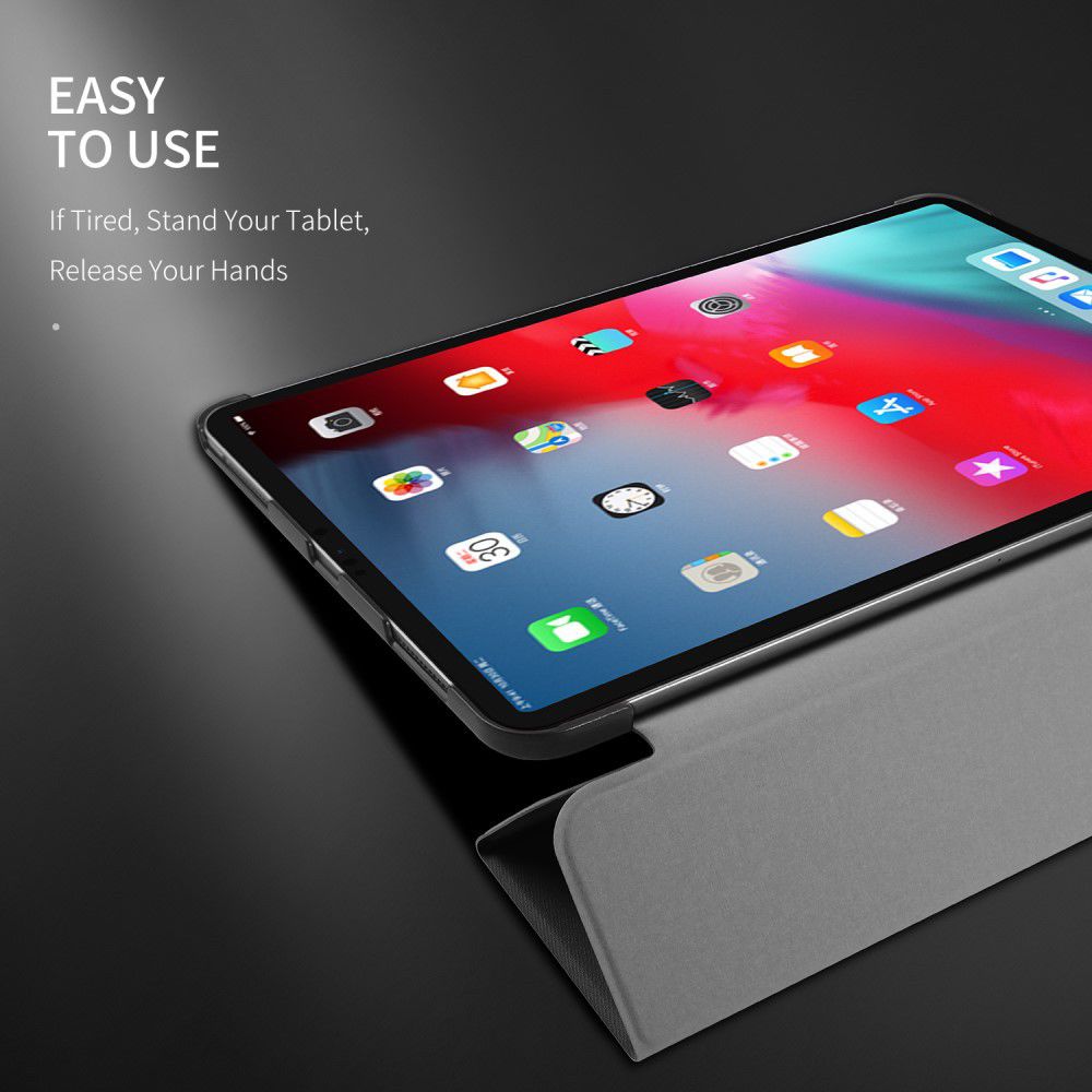 Dux Ducis Apple iPad Pro 12.9-inch (2018) Tri-fold Hoes Zwart afbeelding 6