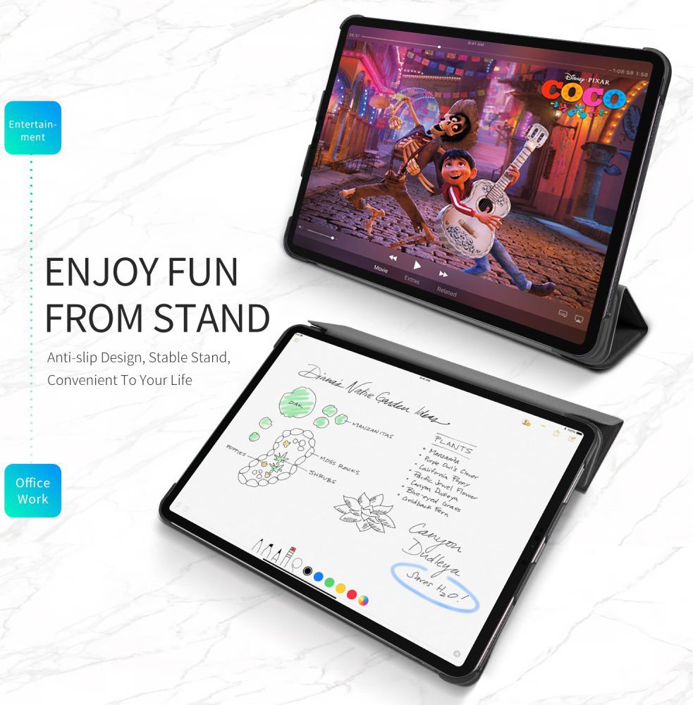 Dux Ducis Apple iPad Pro 12.9-inch (2018) Tri-fold Hoes Zwart afbeelding 7