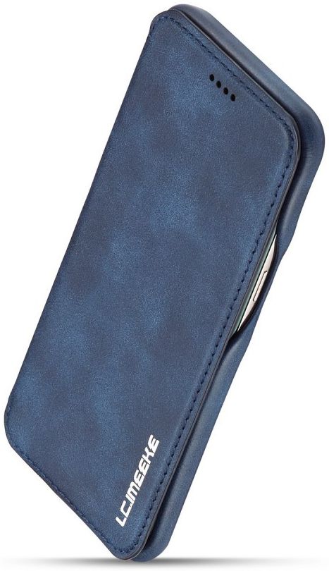 Samsung Galaxy S8 Retro Lederen Bookcase Hoesje met Kaarthouder Blauw afbeelding 8