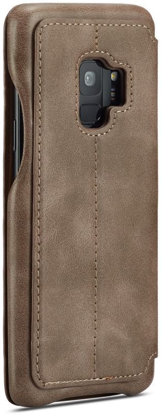 Samsung Galaxy S9 Retro Lederen Bookcase Hoesje met Kaarthouder Coffee afbeelding 6