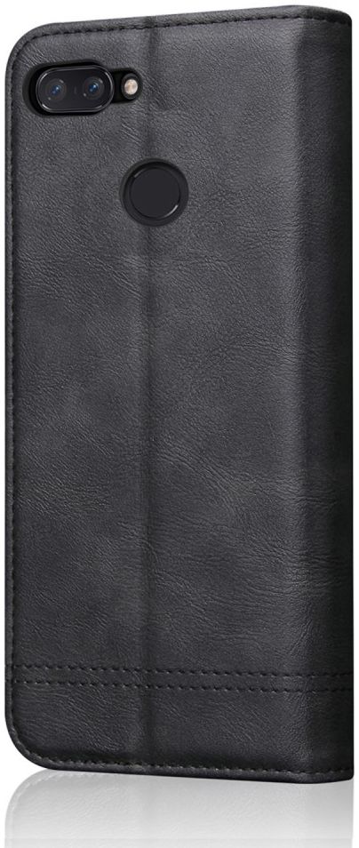 Xiaomi Mi 8 Lite Retro Portemonnee Hoesje Zwart afbeelding 4