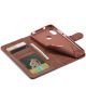 Xiaomi Mi A2 Lite Hoesje Wallet Book Case Kunst Leer Bruin