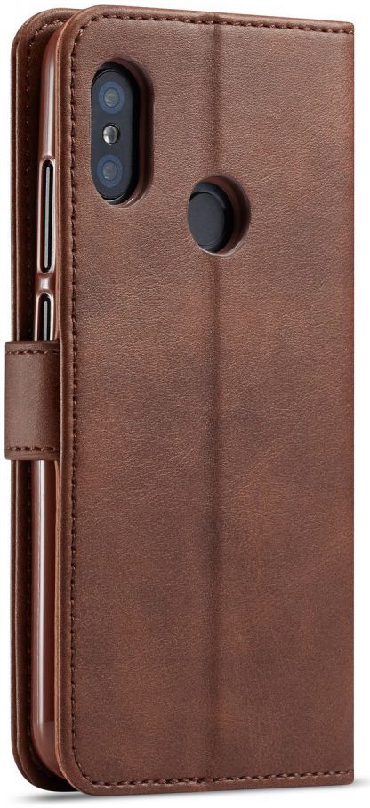 Xiaomi Mi A2 Lite Hoesje Wallet Book Case Kunst Leer Bruin afbeelding 8