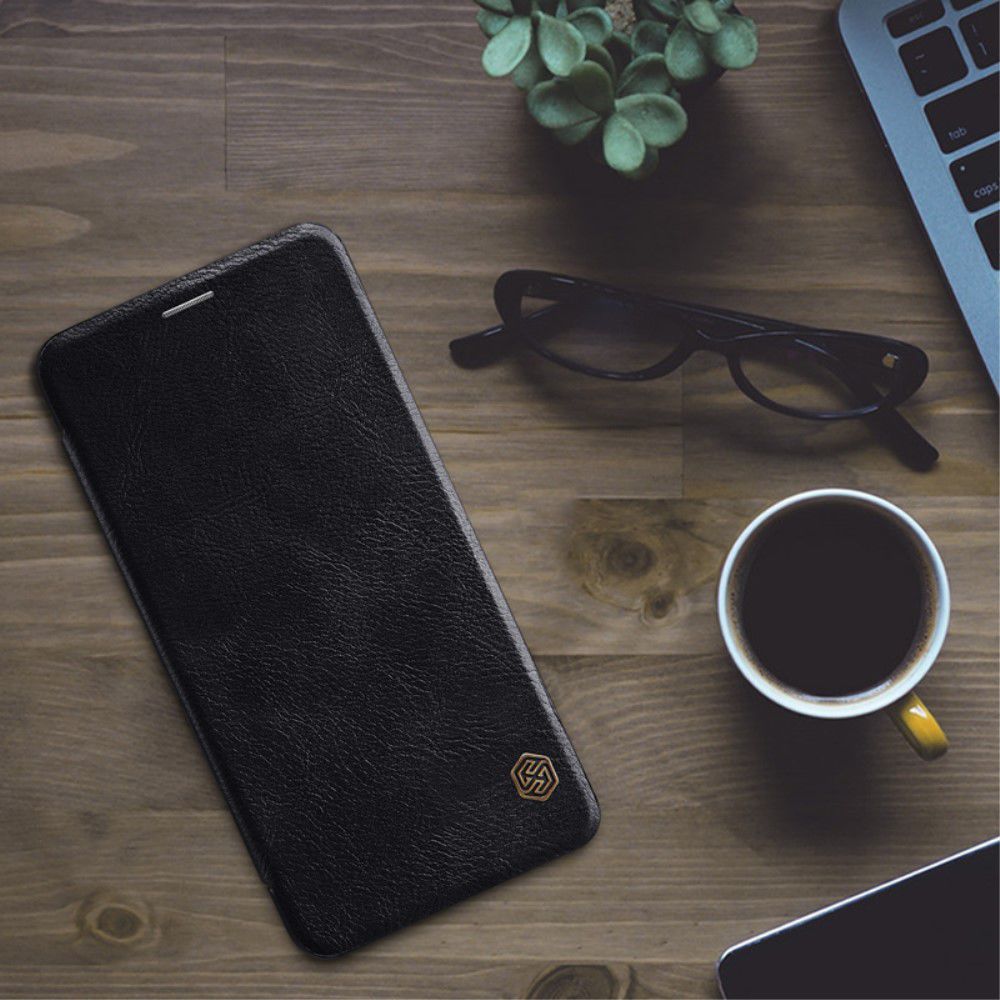 Nillkin Qin Series Flip Hoesje Samsung Galaxy A7 (2018) Zwart afbeelding 4