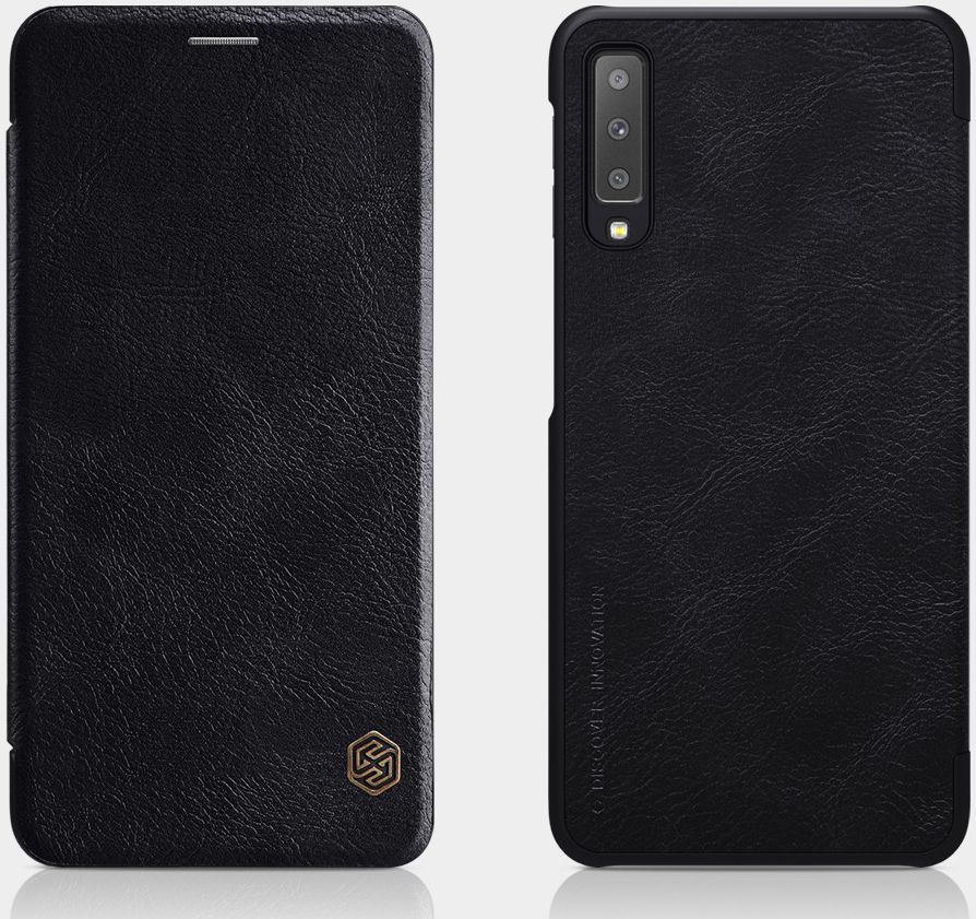 Nillkin Qin Series Flip Hoesje Samsung Galaxy A7 (2018) Zwart afbeelding 8